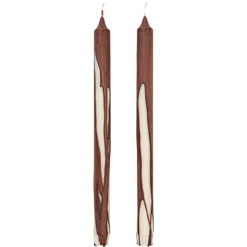 ferm LIVING Dryp свещи 30 см, кафяви, 2 бр (1104271819)