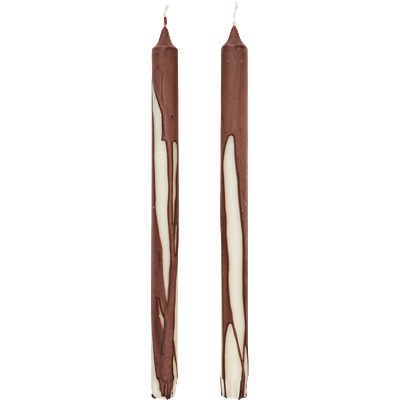 ferm LIVING Dryp свещи 30 см, кафяви, 2 бр (1104271819)