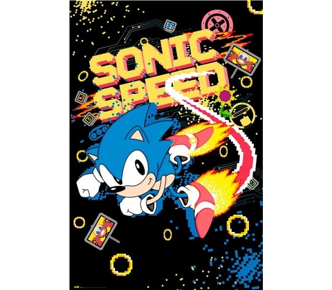 Plakát Sonic Speed