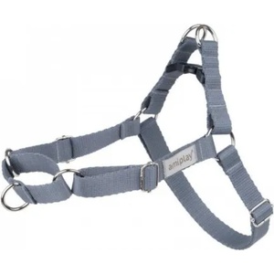 amiplay EASY GO SAMBA harness - нагръдник за куче - СИВ, размер S - 30-40 х 1, 5 см - Полша - 278738