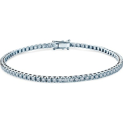 SAVICKI Tenisový náramok Share Your Love 2,3 mm biele zlato, laboratórne diamanty SAV-B-TENIS-16CM-23SZ-15K-585-BDLAB-B