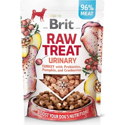 Brit RAW TREAT Urinary Lyofilizovaná pochúťka a topper morčacie mäso s probiotikami 40 g