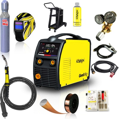 Kowax GeniMig 220LCD MIG/MAG/MMA SET4