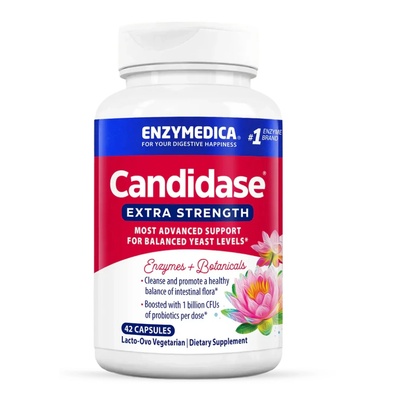 Enzymedica Candidase Extra Strength, подкрепа на пикочните пътища, 42 капсули