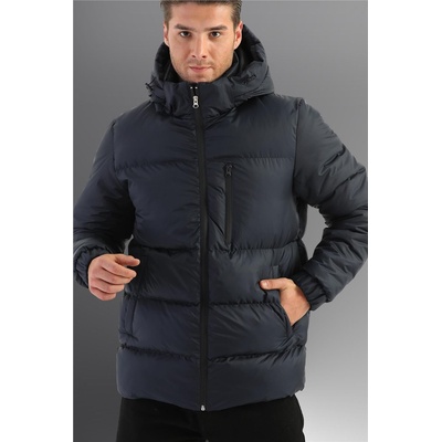 River Club Мъжко водонепромокаемо и ветроустойчиво яке със сваляща се качулка ddm-4 - Тъмносиньо #408226 (408226_Тъмносин)