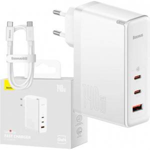 Baseus GaN5 Pro Wall charger 2xUSB-C + USB, 140W