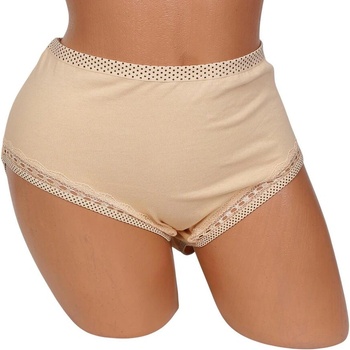 Дамска макси бикина в телесен цвят с точки