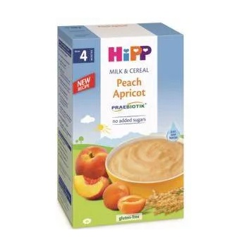 HiPP Инстантна каша Праскова и Кайсия hipp preabiotik, 4+ месеца, 250гр