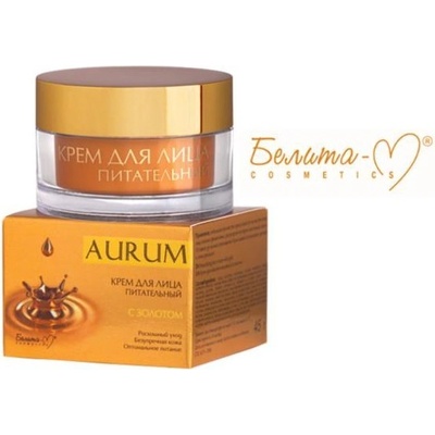 Aurum výživný krém na tvár s 24 karátovým zlatom 45 g