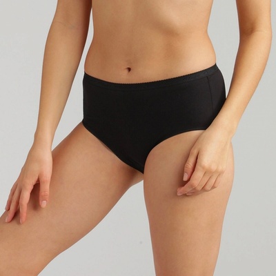 Blancheporte Súprava 2 midi nohavičiek Playtex® z bio bavlny čierna