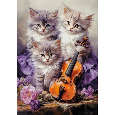 Castorland - Puzzle Musical Kittens - 500 piese