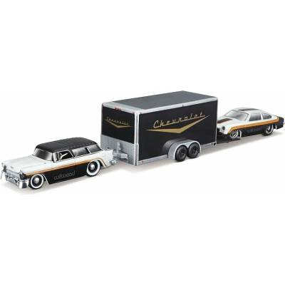Maisto Design Team Haulers 1955 Chevrolet Nomad + 1971 Chevrolet Vega 1:64