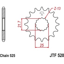 JT Sprockets JTF 520-17