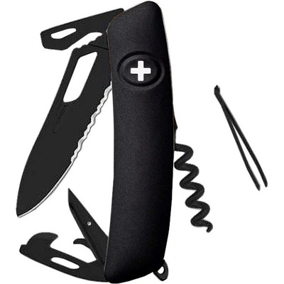 SWIZA SH03TR Allblack Single Hand Black Wavy Edge