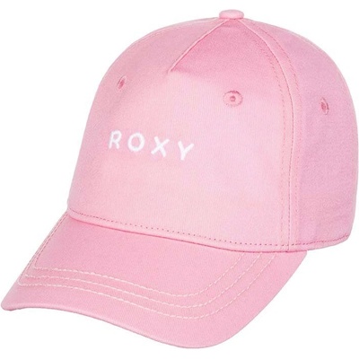 Roxy Детска памучна шапка с козирка Roxy DEARELIEVER T в розово с изчистен дизайн (ERLHA03162)
