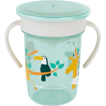 Miniland Тренировъчна чаша Miniland - Jungle, 260 ml (89637)
