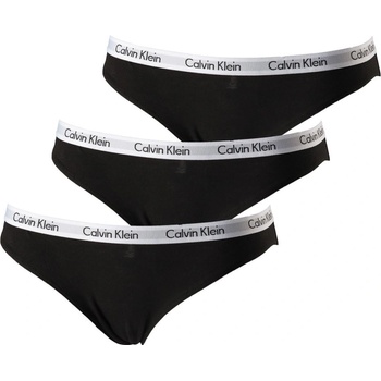 Calvin Klein Thong nohavičky tanga čierne 3pack