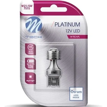 m-tech LED T20 W21/5W 4xHP White крушка к-т (LB819W-01B)