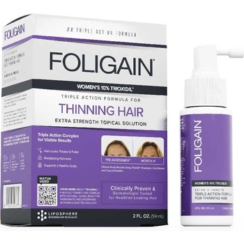 FOLIGAIN Triple Action Complete Formula For Thinning Hair For Women 10% Trioxidil 59 ml