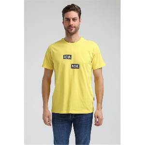 New World Polo Мъжка Slim Fit тениска 23SSM20289 - Жълта #371567 (371567_Жълт)