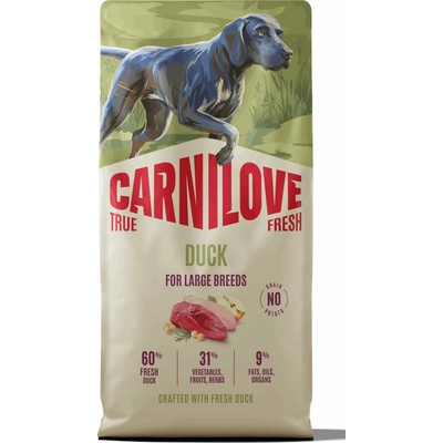 Carnilove True Fresh Dog Duck for Adult Large Breeds 12 kg