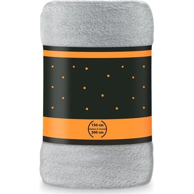 Faro deka mikroplyš super soft svetlo sivá Polyester 220x200