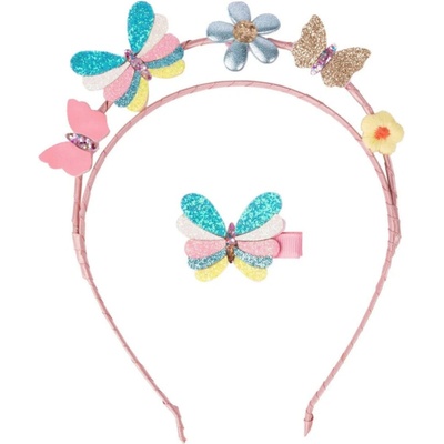 Dívčí čelenka a sponka motýlci Great Pretenders - Butterflies