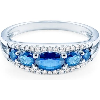 Image 1 of SAVICKI Пръстен savicki: бяло злато, син сапфир