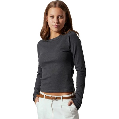 Тениска Name it Hinaja Solid long sleeve T-shirt - Grey (Dark Grey Melange)