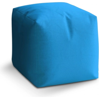 Sablio Taburet Cube Azurová - 50x50x50 cm