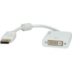 Roline Adapter DP M - DVI F, w/Cable, 4K, Roline 12.03. 3136 (12.03.3136)