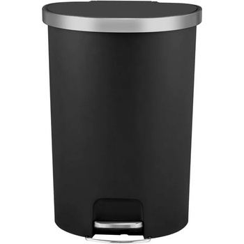 EKO 55 л черен кош за отпадъци с педал и вградени колела eko от серия hana