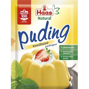 Haas Natural Puding s vanilkovou príchuťou 40 g