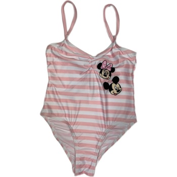 Image 1 of EPlus Цял бански - на райета Мини Маус розов Размер - деца: 104/110