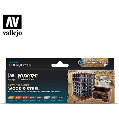 Wizkids Premium paints Wood & Steel Vallejo