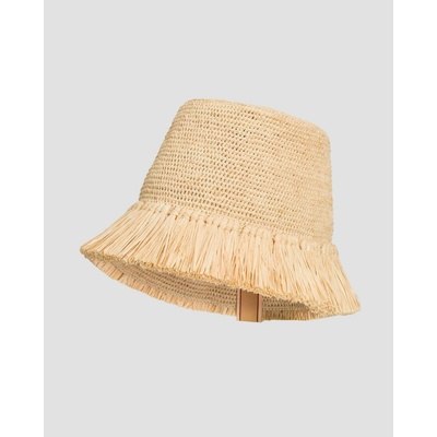 Alemais Michelle Raffia Fringed Bucket Hat