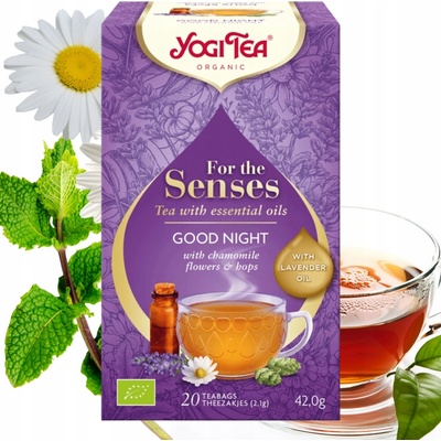 Yogi Tea Čaj Pro smysly Dobrou noc BIO nálev. sáčky 17 x 2,1 g