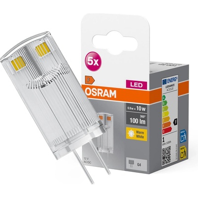Osram 4058075758001 LED EEK2021 F A G G4 0.9 W = 10 W teplá bílá