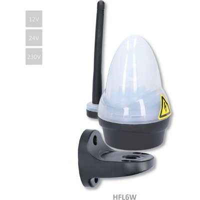 LED lampa, 12/24/230V, so zabudovanou anténou, 739lux