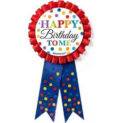 Amscan / Riethmüller Narozeninový odznak Happy Birthday To Me