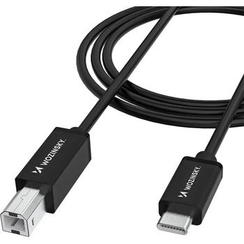 Wozinsky Кабел Wozinsky WKDDY1S USB-B - USB-C 1 м - Черен (WKDDY1S)