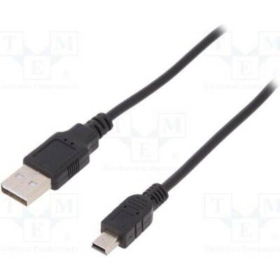 Digitus AK-300130-018-S USB 2.0, USB A vidlice,USB B mini vidlice, niklovaný