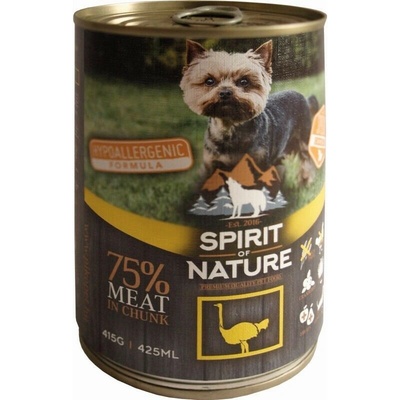 Spirit of Nature Dog With ostrich 6 x 415 g
