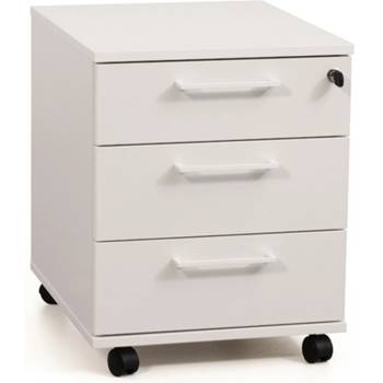 NARBUTAS Контейнер Narbutas Optima, 415x500x510 mm, бяло ПДЧ, бяла правоъгълна дръжка