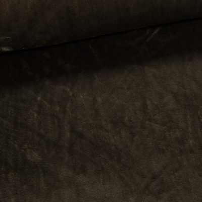 Brilltex Plyš / mikroplyš 026, oboustranný, jednobarevný béžovo-šedá khaki, š.150cm (látka v metráži)