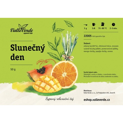 Valle Verde Slunečný den sypaný čaj 50 g