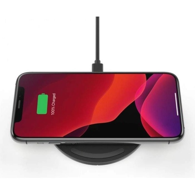 Belkin Boost Charge Wireless Charging Pad 10W + QC 3.0 Wall Charger + Cable - поставка (пад) за безжично захранване за Apple, Samsung, LG, Sony и други QI съвместими устройства (черен)