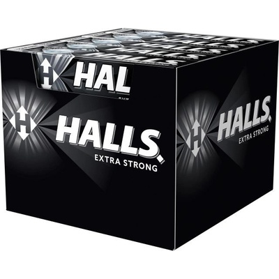HALLS Бонбони Halls EXTRA STRONG ментол и евкалипт, кутия 20 x 33, 5 г