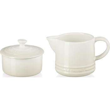Le Creuset Каничка за мляко и захарница Signature бежова 2 части (89331007160003)