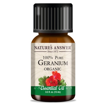 Nature's Answer Geranium Essential Oil, Етерично масло от здравец, ОРГАНИЧНО, 15 ml